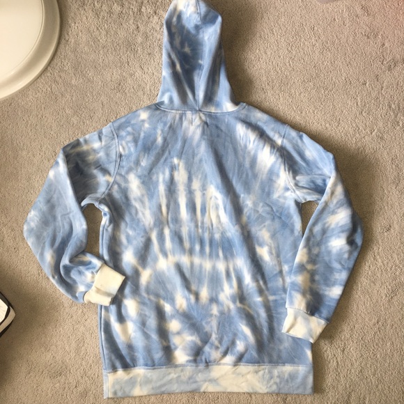 Ardene Blue and white Tie Dye Hoodie - Picture 2 of 4